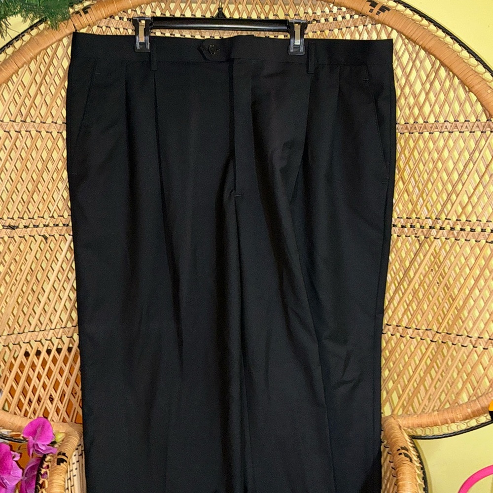 Milano Moda Men’s Dress Pants Black 44/34 - Picture 9 of 16